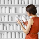 woman holding bottles