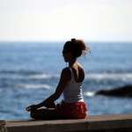woman meditating